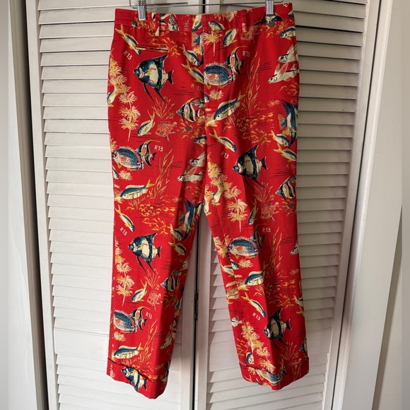 R13 Straight Leg Trouser - Red Fish - Picture 4 of 13